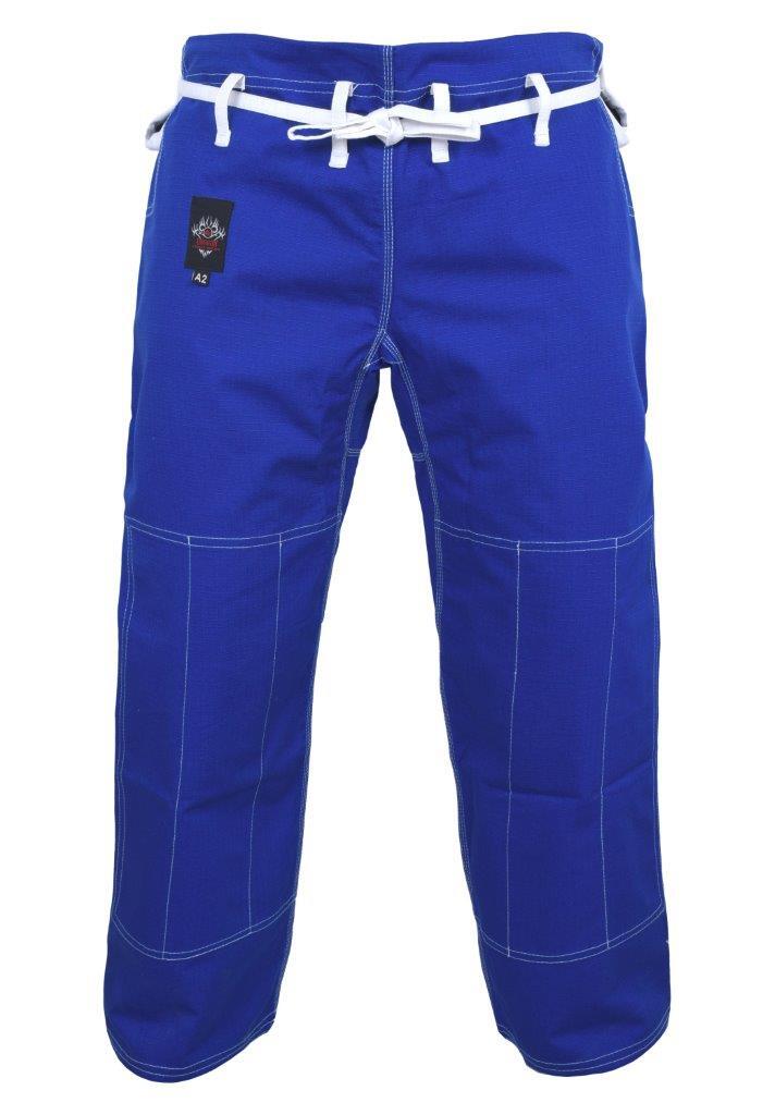 DRAGON FIGHT WEAR COMPETITION BJJ PANTS (BLUE) | DURABLE BRAZILIAN JIU-JITSU TRAINING TROUSERS