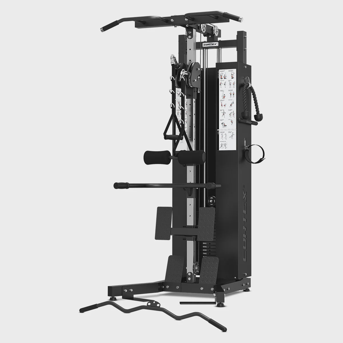 Cortex FT-13 Functional Trainer | Dual Pulley Cable Machine with 100kg Weight Stack