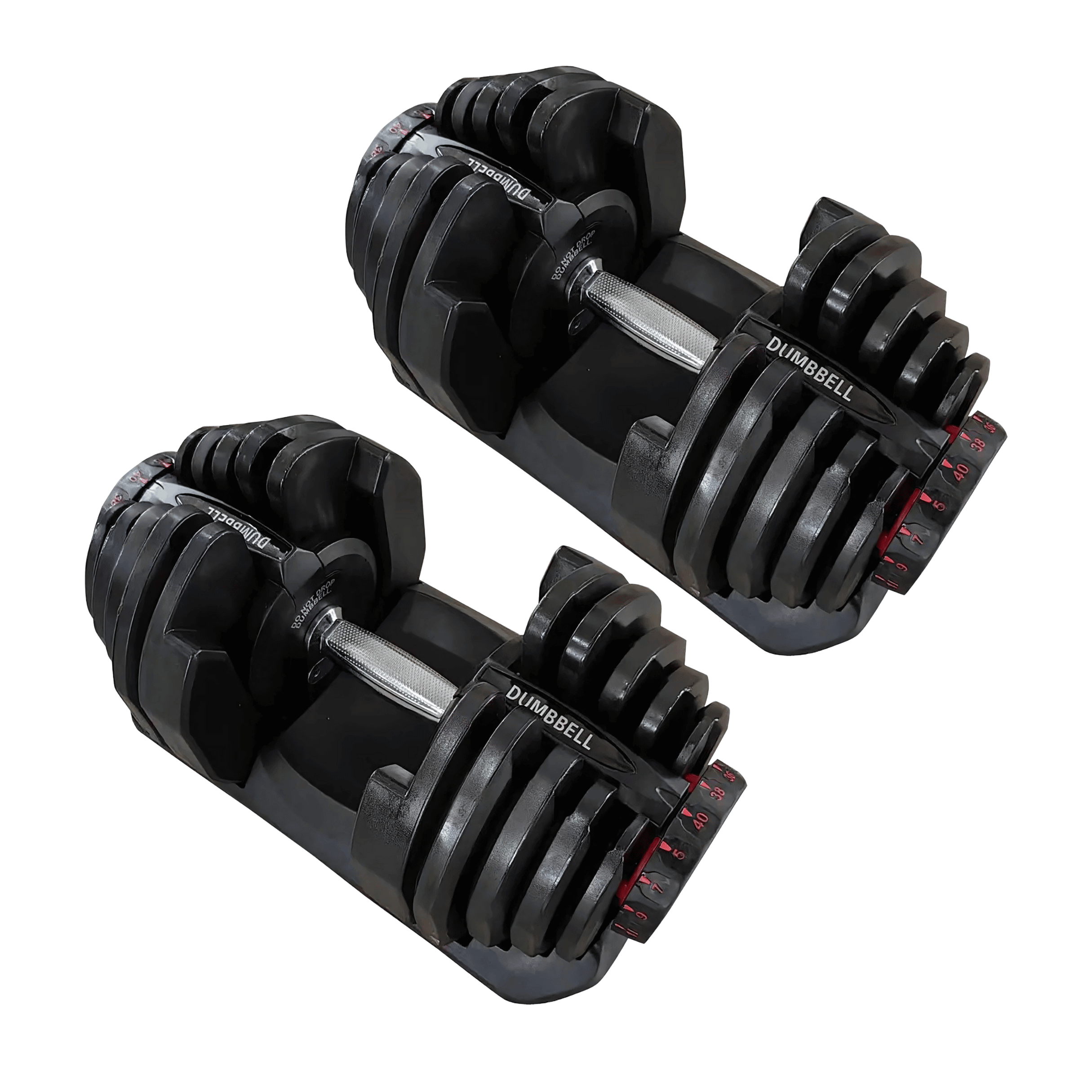 EdgeFit 40Kg Adjustable Dumbbell (PAIR) - 5 to 40kgs