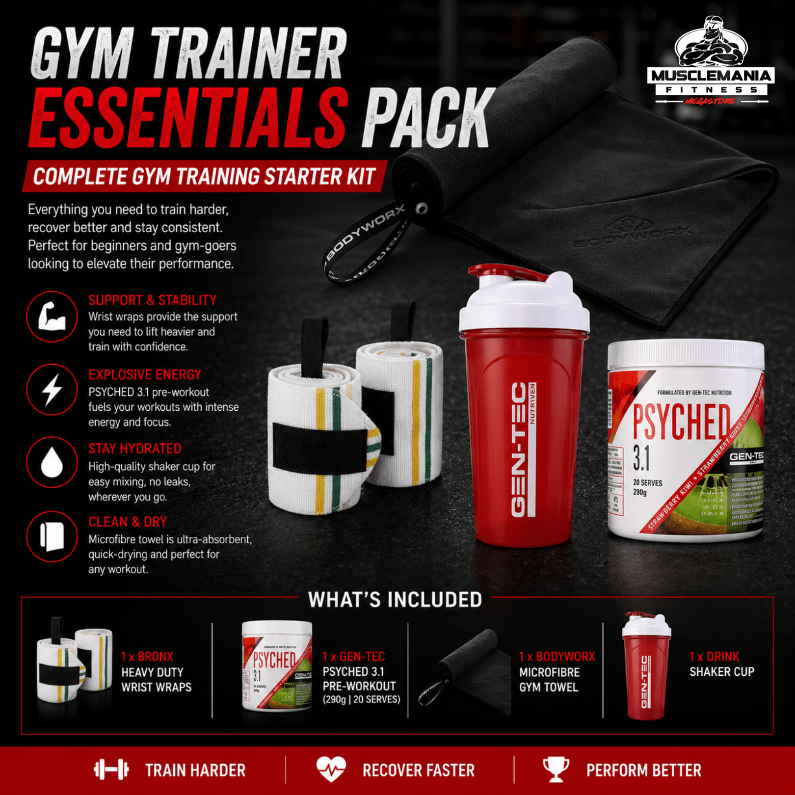 Gym Trainer Essentials Pack | Complete Gym Training Starter Kit