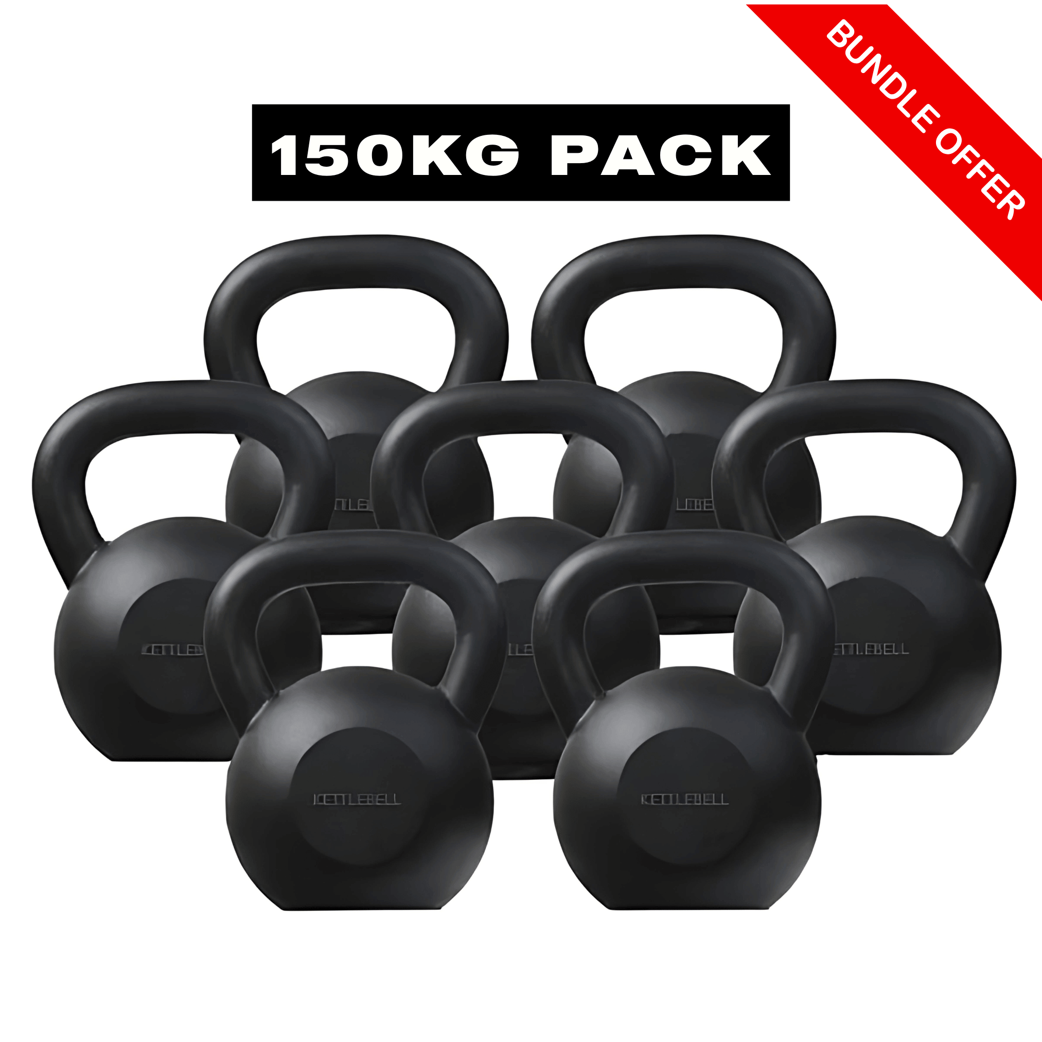 150kg Russian Cast Iron Kettlebell Set | Complete Strength Package