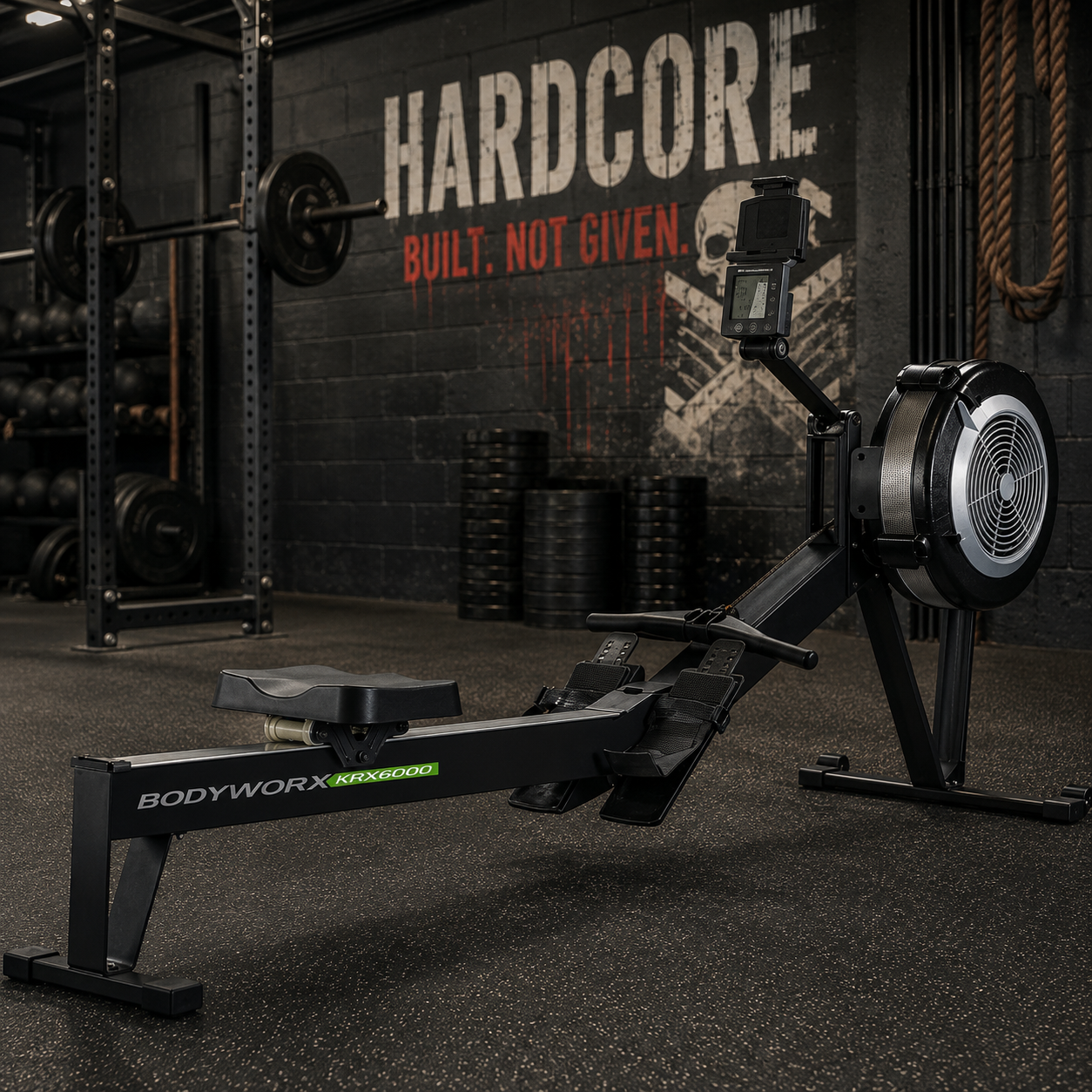 Bodyworx KRX950BT Commercial Air Rower with Latest Design Console & Bluetooth): SALE