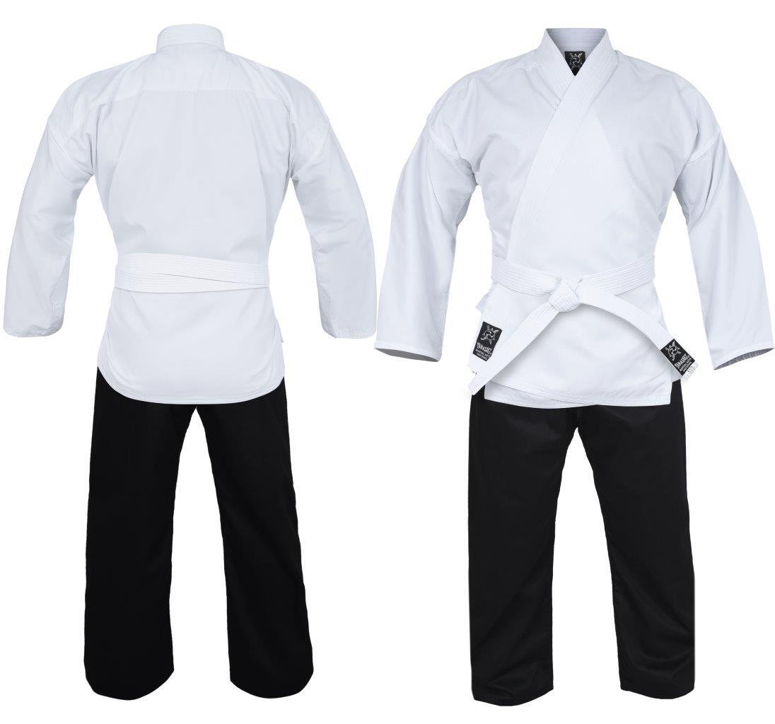 YAMASAKI PRO BLACK & WHITE KARATE UNIFORM 10OZ | PREMIUM KARATE GI FOR TRAINING & COMPETITION
