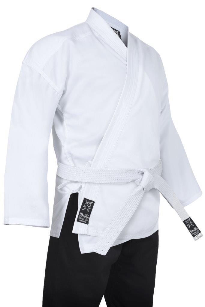 YAMASAKI PRO BLACK & WHITE KARATE UNIFORM 10OZ | PREMIUM KARATE GI FOR TRAINING & COMPETITION