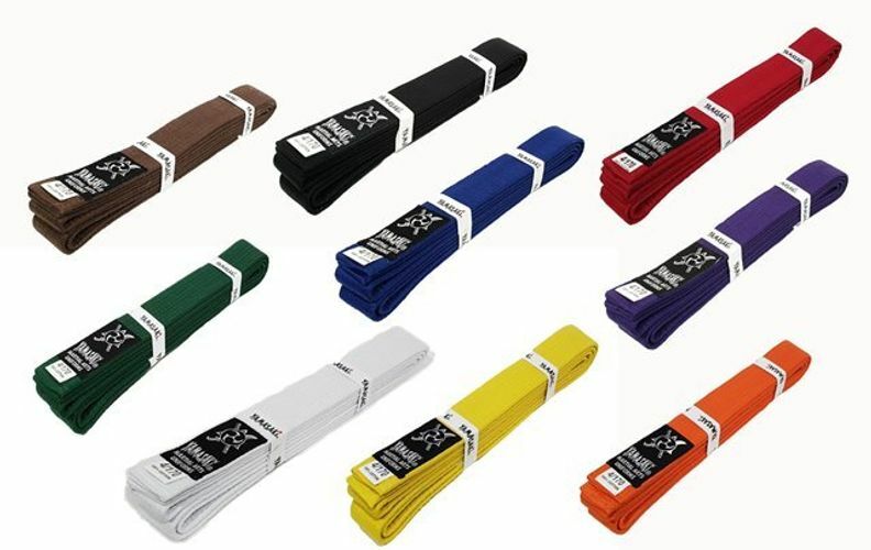 YAMASAKI DELUXE COLOURED MARTIAL ARTS BELTS | PREMIUM KARATE, BJJ & TAEKWONDO BELTS