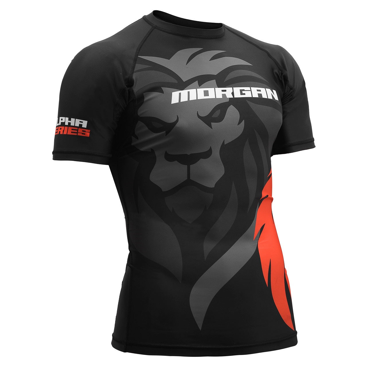 MORGAN ALPHA SERIES SHORT SLEEVE RASH GUARD | MMA, BJJ & NO-GI COMPRESSION TRAINING TOP
