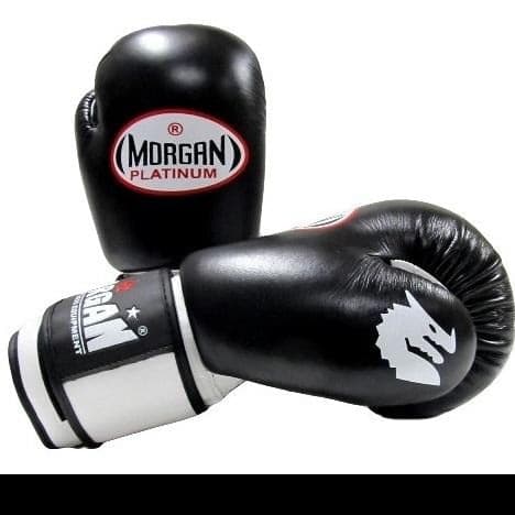 MORGAN PLATINUM LEATHER SPARRING GLOVES