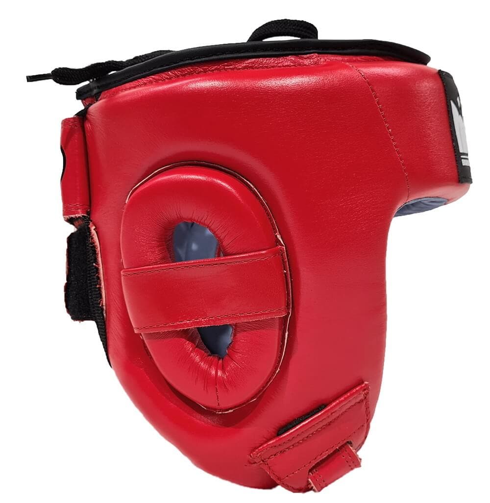 Morgan Platinum Open Face Leather Head Guard