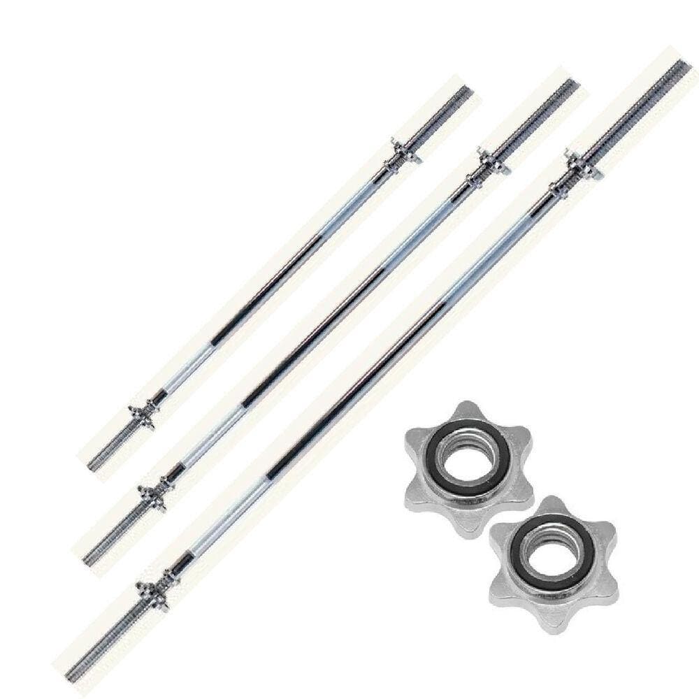 7ft (213.36cm) Standard Barbell with Collars (28mm Diameter) - 2 Styles Available, choose Style from: - Musclemania Fitness MegaStore