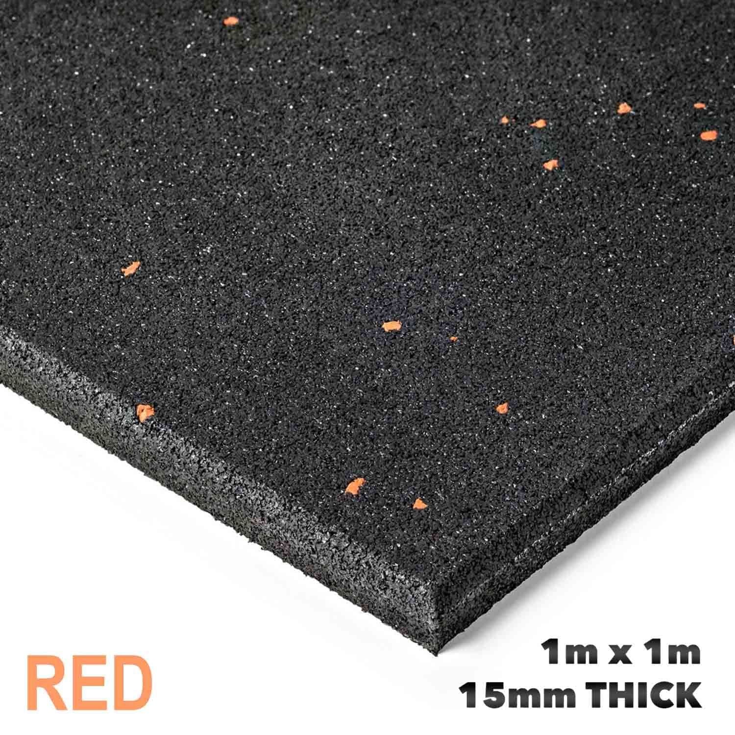 Package Deal:  Commercial-Grade Non-Toxic Compressed Rubber Floor Tiles (1m x 1m x 15mm) x 10 Pack