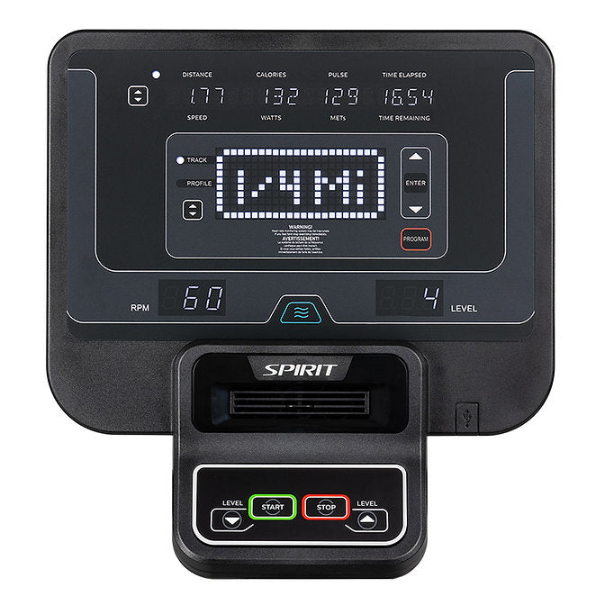 SPIRIT COMMERCIAL CU800 UPRIGHT BIKE - SELF GENRATOR + BLUETOOTH CONNECTIVITY