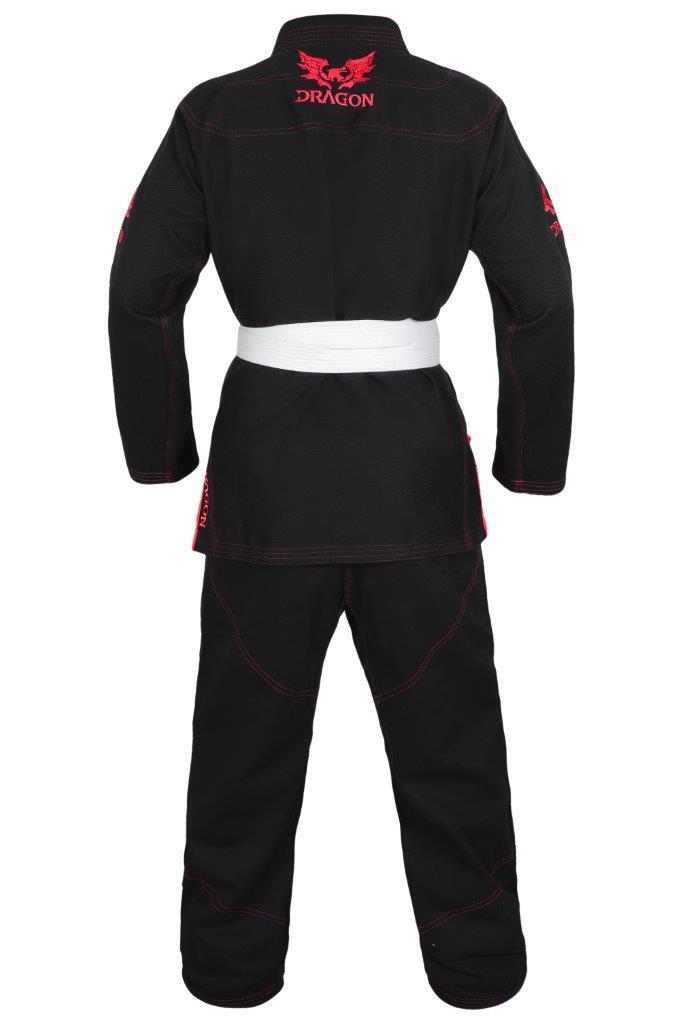 DRAGON V2 450GSM BJJ GI | IBJJF APPROVED BRAZILIAN JIU-JITSU UNIFORM (BLACK)