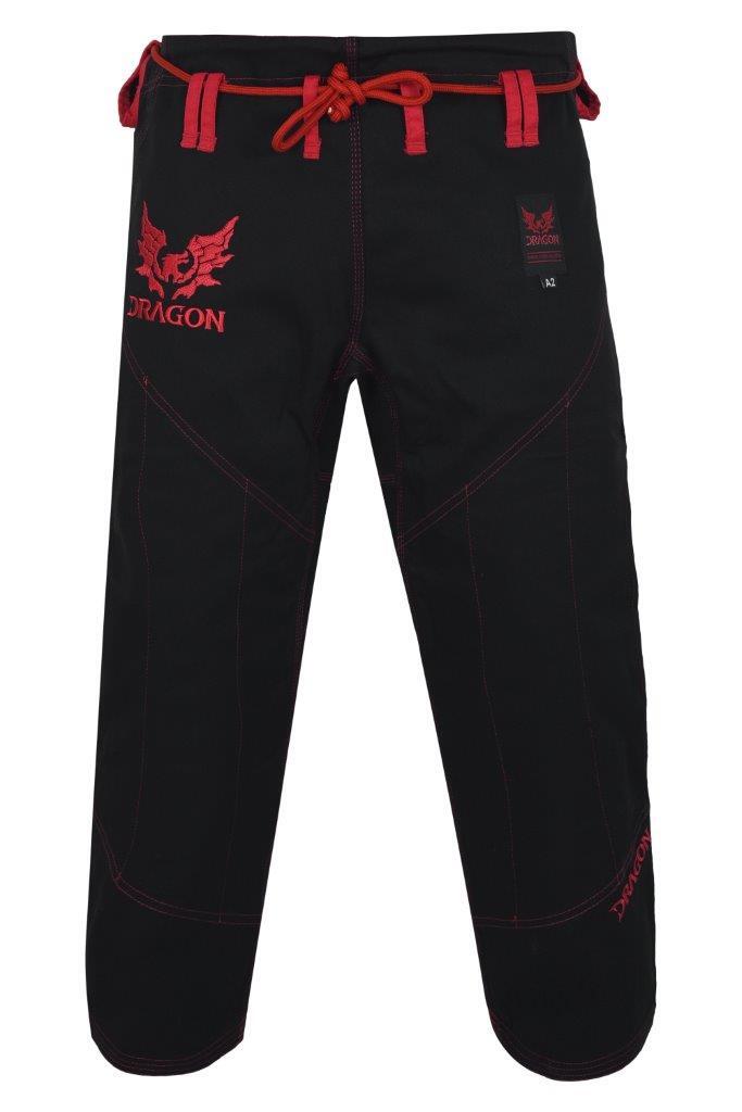DRAGON V2 450GSM BJJ GI | IBJJF APPROVED BRAZILIAN JIU-JITSU UNIFORM (BLACK)