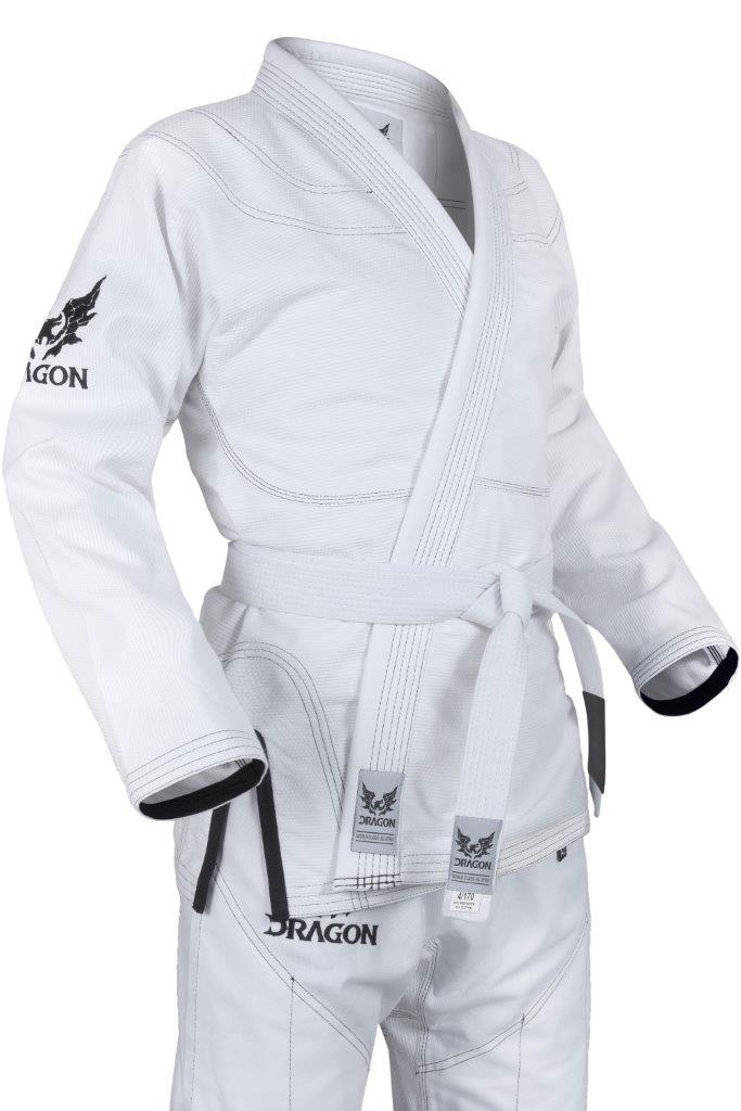 DRAGON V2 450GSM BJJ GI | IBJJF APPROVED BRAZILIAN JIU-JITSU UNIFORM (WHITE)