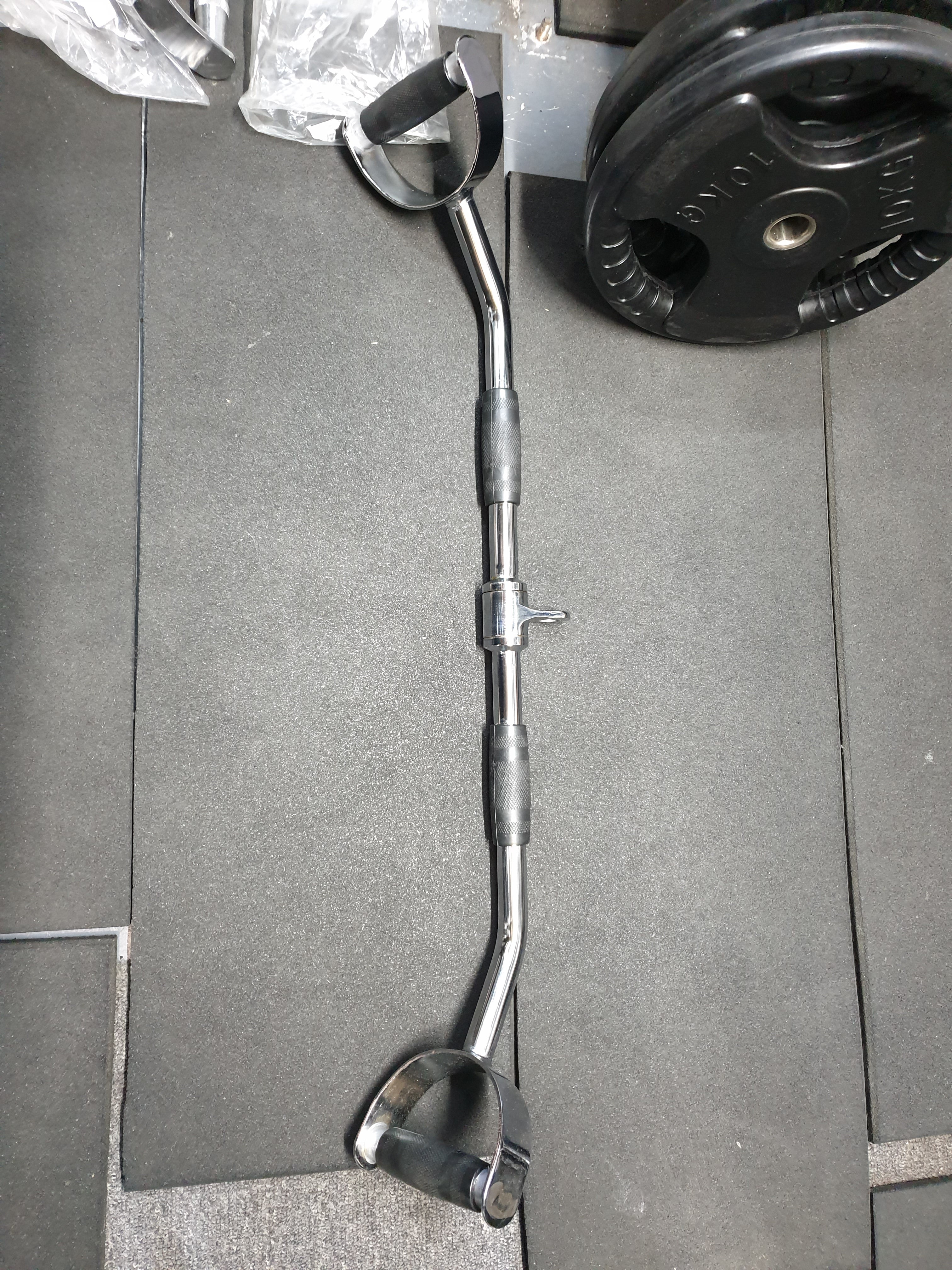 BODYWORX  REVOLVING PRO STYLE LAT BAR (34 INCH), commercial-grade Musclemania Fitness MegaStore