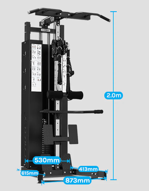 Cortex FT-13 Functional Trainer | Dual Pulley Cable Machine with 100kg Weight Stack