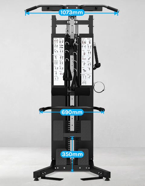 Cortex FT-13 Functional Trainer | Dual Pulley Cable Machine with 100kg Weight Stack