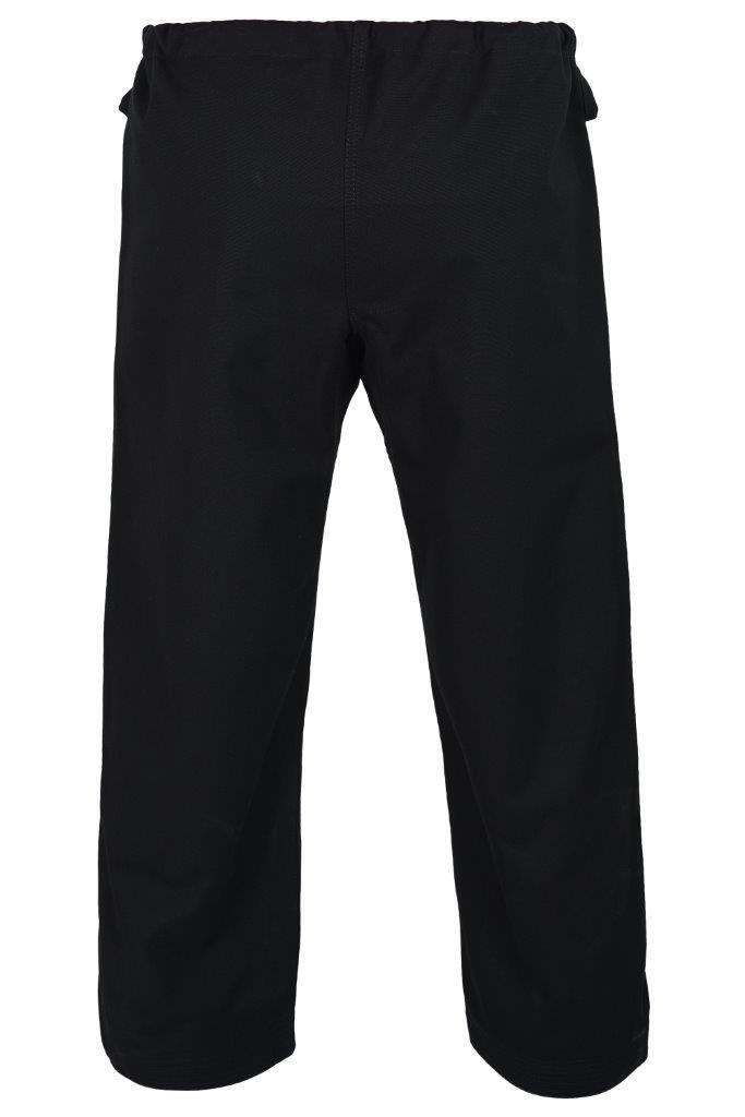 YAMASAKI GOLD CANVAS KARATE PANTS BLACK 14OZ | HEAVYWEIGHT MARTIAL ARTS TRAINING TROUSERS