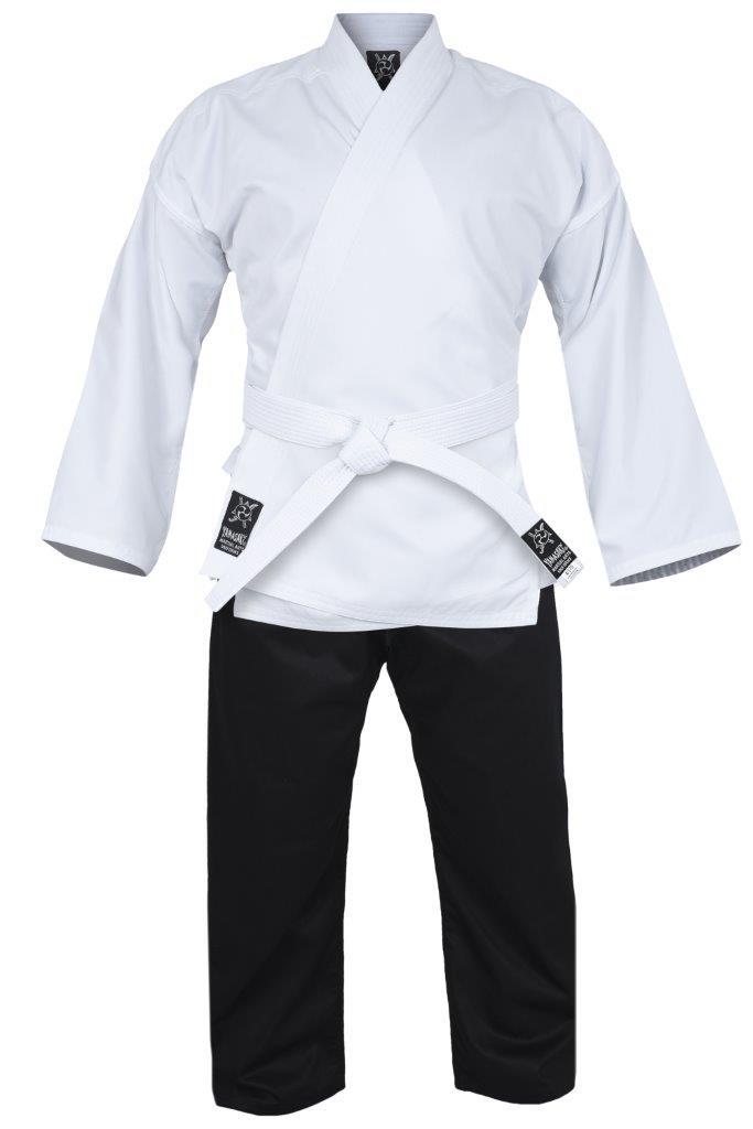 YAMASAKI PRO BLACK & WHITE KARATE UNIFORM 10OZ | PREMIUM KARATE GI FOR TRAINING & COMPETITION
