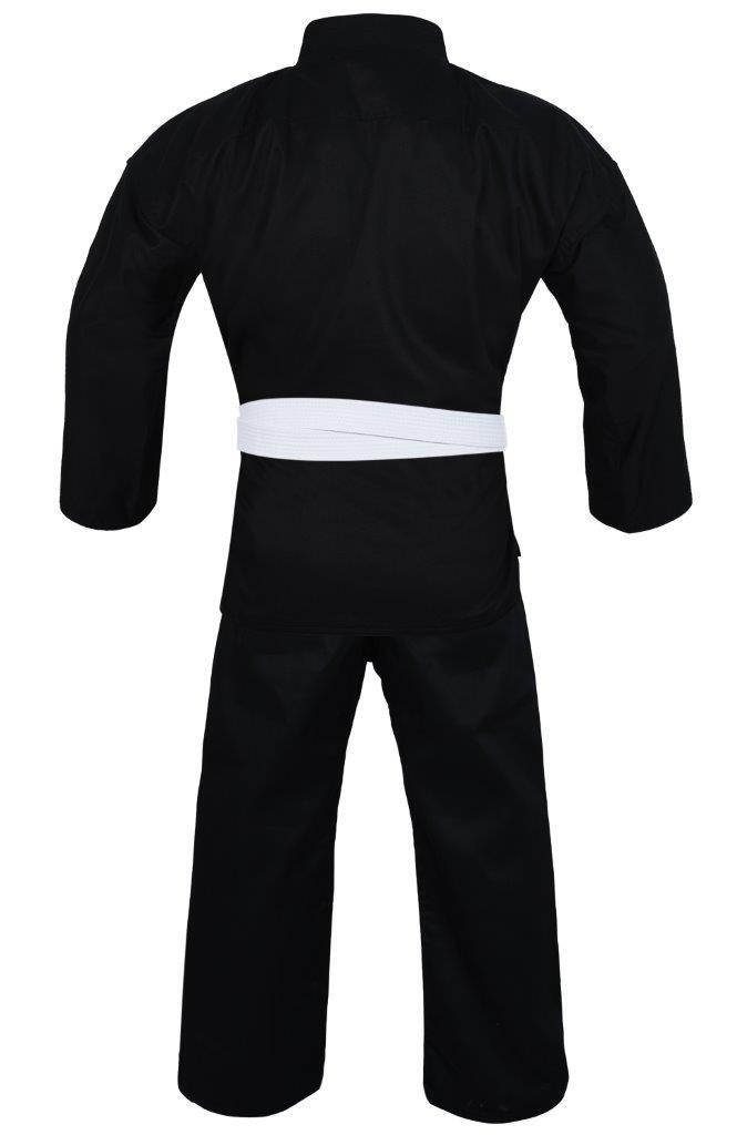 YAMASAKI PRO KARATE UNIFORM BLACK 10OZ | LIGHTWEIGHT KARATE GI FOR TRAINING & GRADING