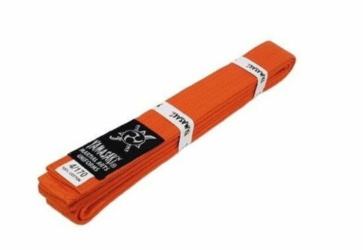 YAMASAKI DELUXE COLOURED MARTIAL ARTS BELTS | PREMIUM KARATE, BJJ & TAEKWONDO BELTS