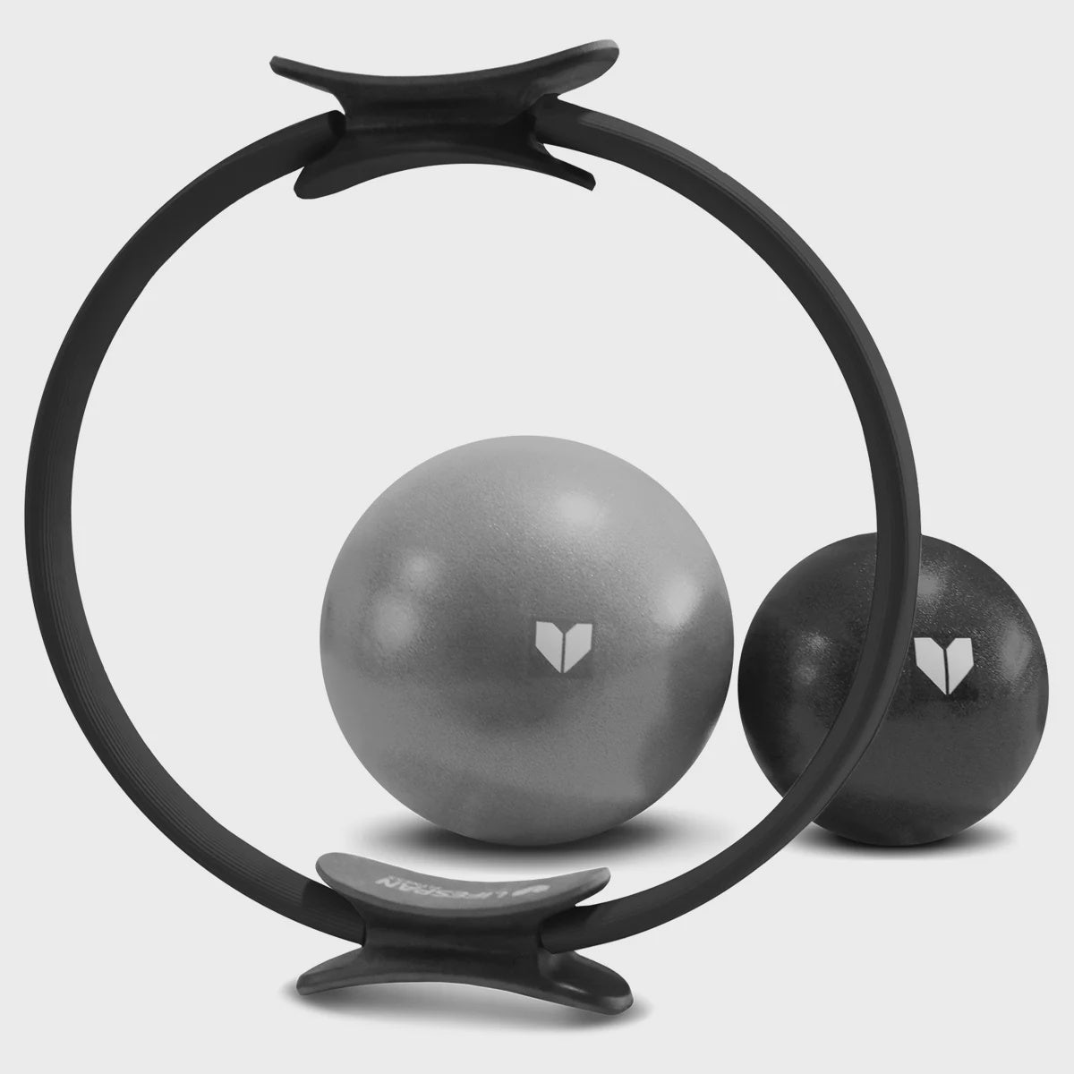 LIFESPAN FITNESS PILATES ESSENTIALS SET | 38CM PILATES RING + 15CM & 22CM PILATES BALLS