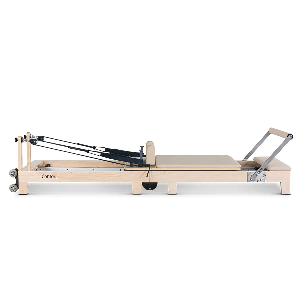 Lifespan Fitness Contour Folding Wooden Pilates Reformer Machine(Beige) - See in Our Menai Showroom Now!