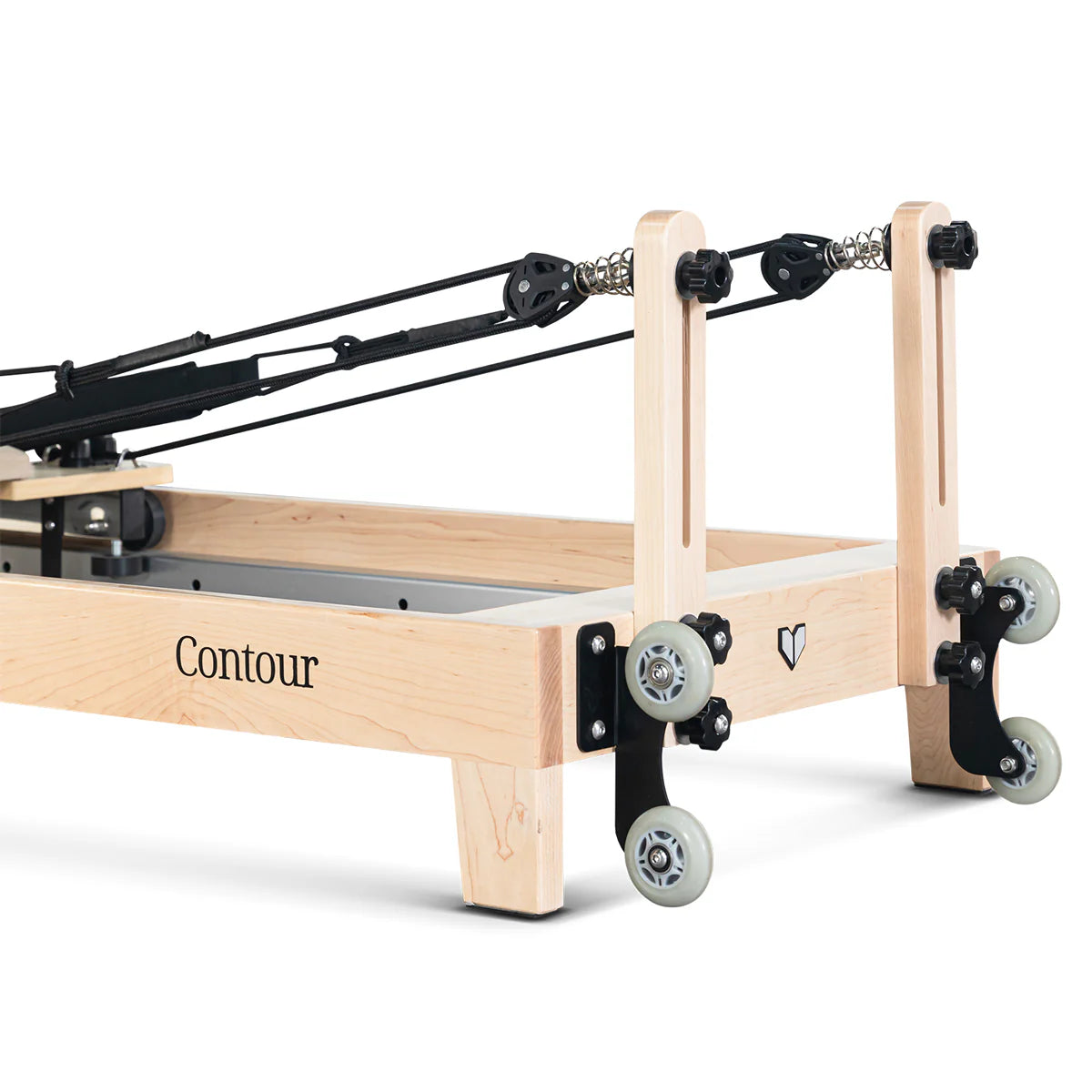 Lifespan Fitness Contour Folding Wooden Pilates Reformer Machine(Beige) - See in Our Menai Showroom Now!
