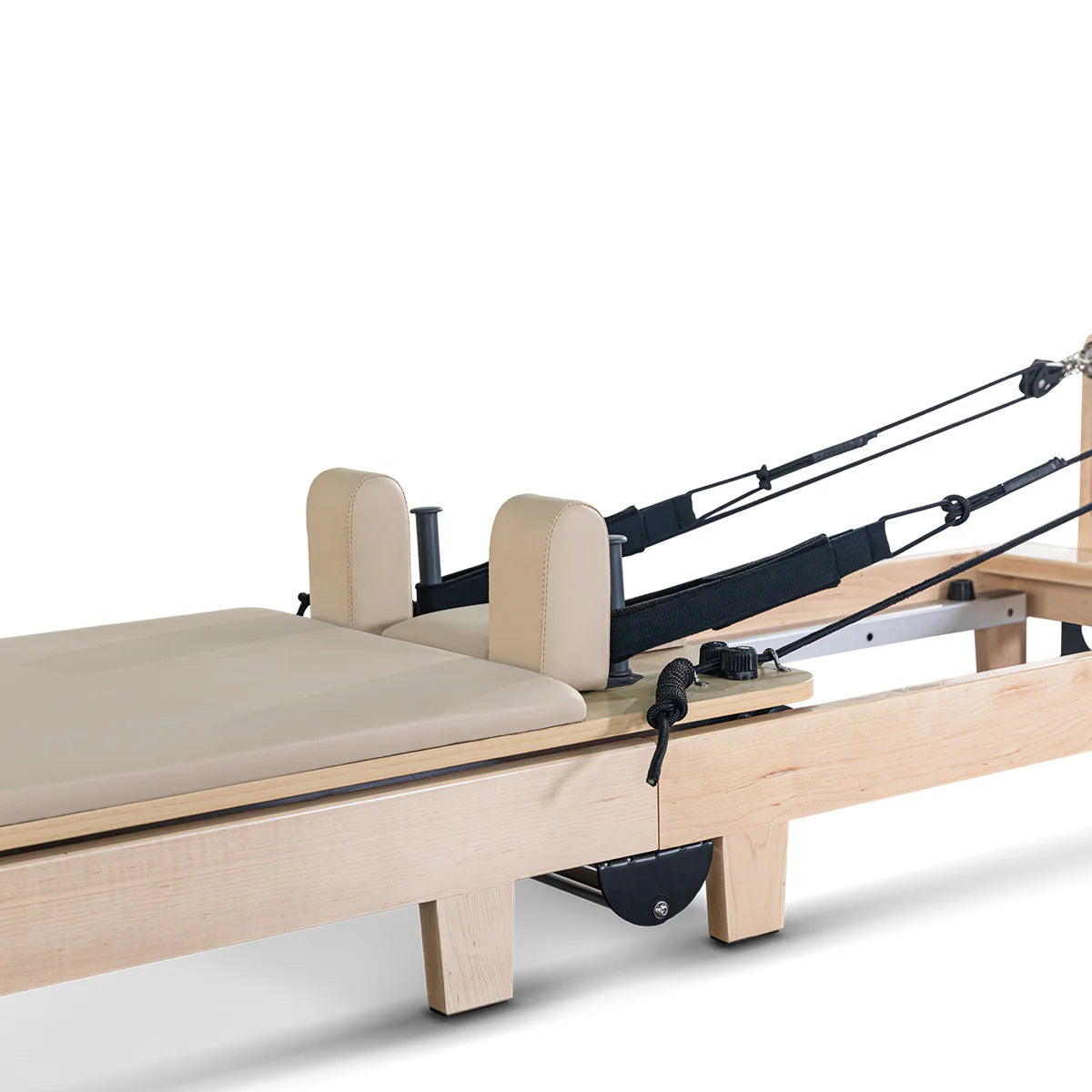 Lifespan Fitness Contour Folding Wooden Pilates Reformer Machine(Beige) - See in Our Menai Showroom Now!