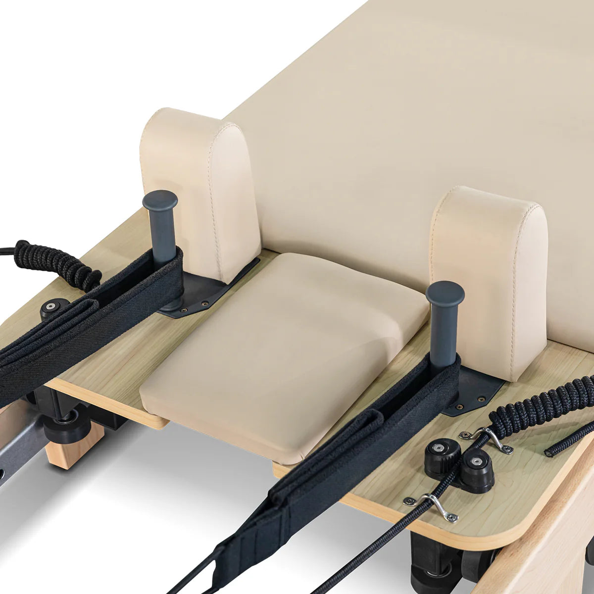 Lifespan Fitness Contour Folding Wooden Pilates Reformer Machine(Beige) - See in Our Menai Showroom Now!