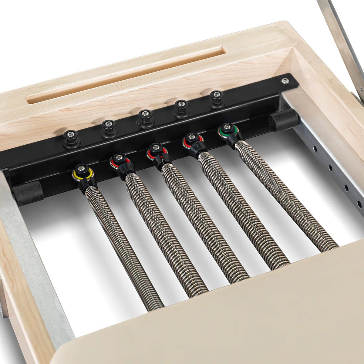 Lifespan Fitness Contour Folding Wooden Pilates Reformer Machine(Beige) - See in Our Menai Showroom Now!