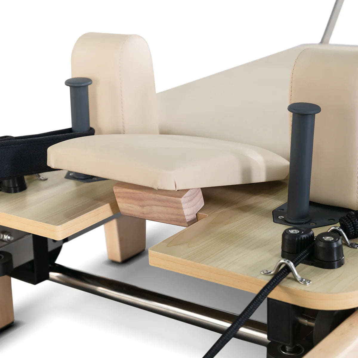 Lifespan Fitness Contour Folding Wooden Pilates Reformer Machine(Beige) - See in Our Menai Showroom Now!