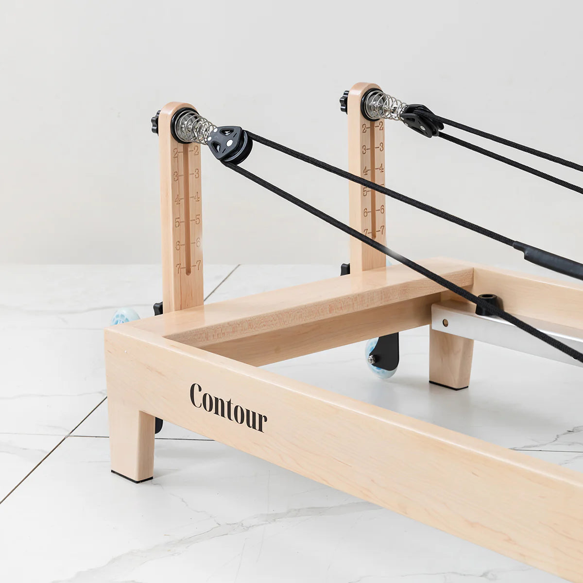 Lifespan Fitness Contour Folding Wooden Pilates Reformer Machine (Espresso) - Mega Sale