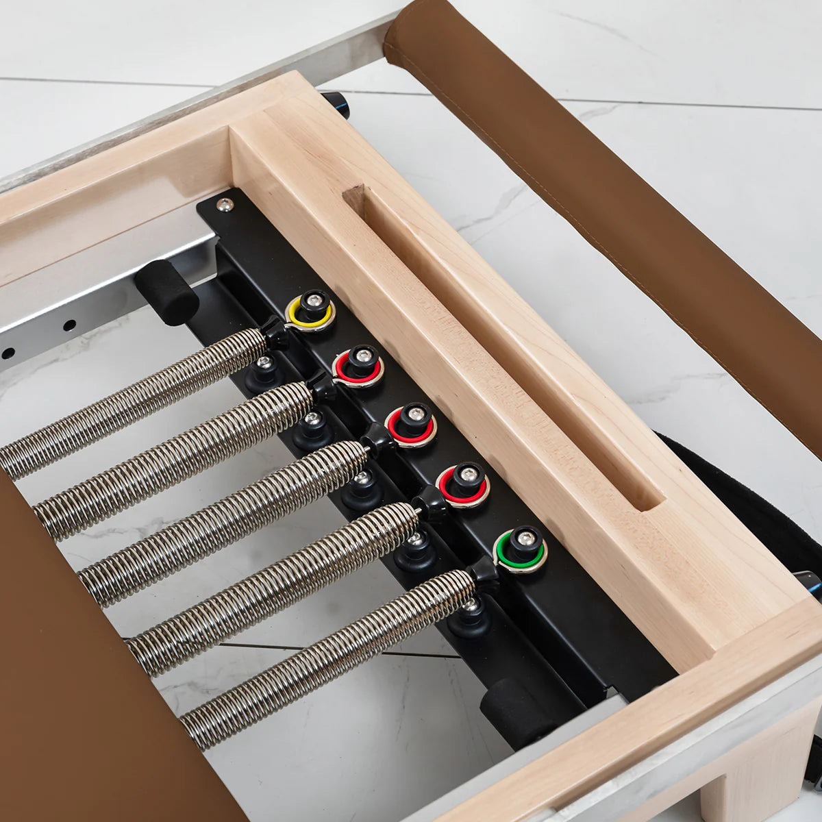 Lifespan Fitness Contour Folding Wooden Pilates Reformer Machine (Espresso) - Mega Sale
