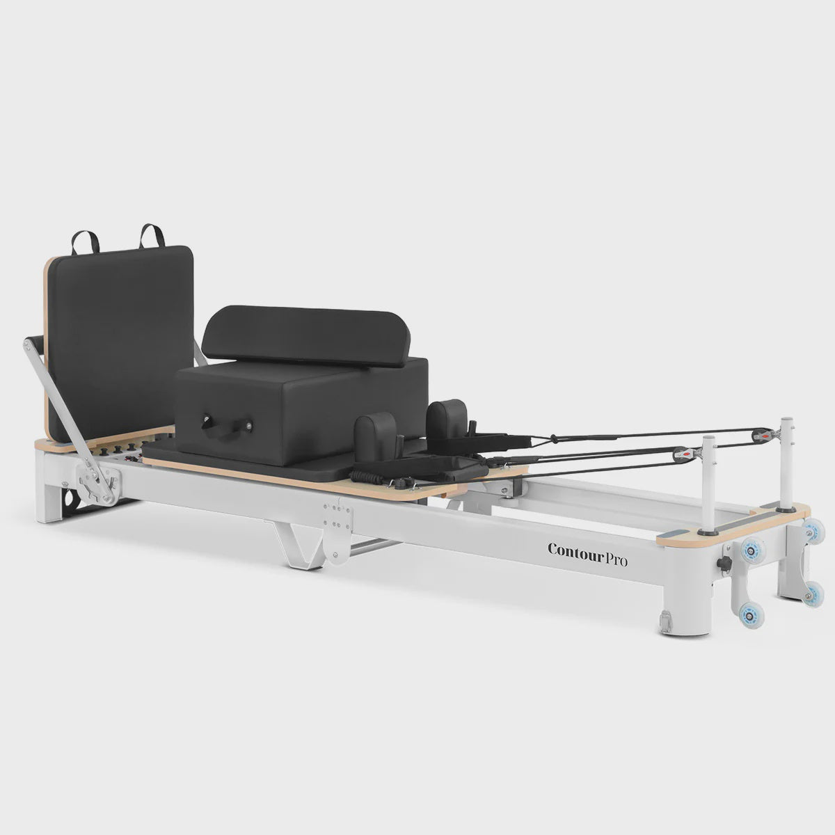 Lifespan Fitness Contour Pro Folding Aluminium Pilates Reformer Machine - Black