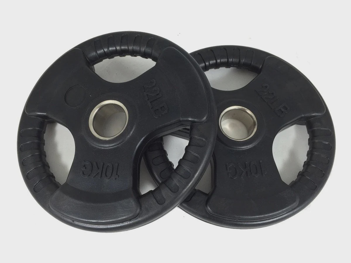 100kg Rubber Weight Plate Set 28mm | Intermediate Standard Barbell Package