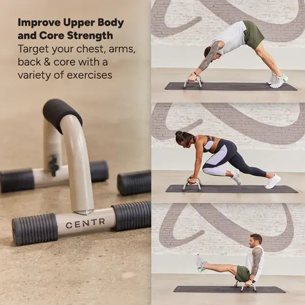 CENTR PUSH-UP HANDLES | PUSH UP BARS FOR UPPER BODY STRENGTH & HOME GYM TRAINING