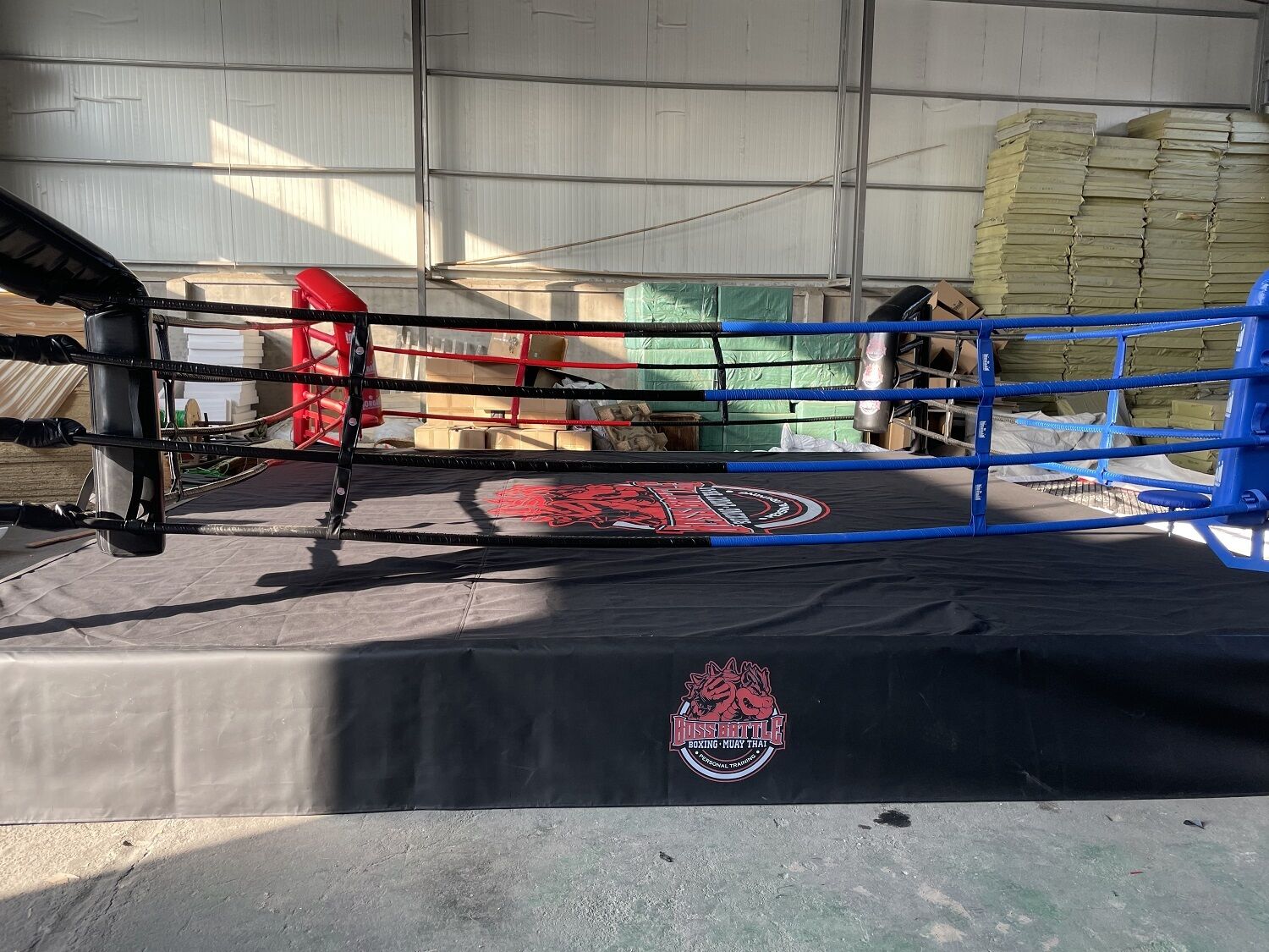 MORGAN CUSTOM RAISED BOXING RING 6 METRE | PROFESSIONAL COMMERCIAL BOXING RING SYSTEM