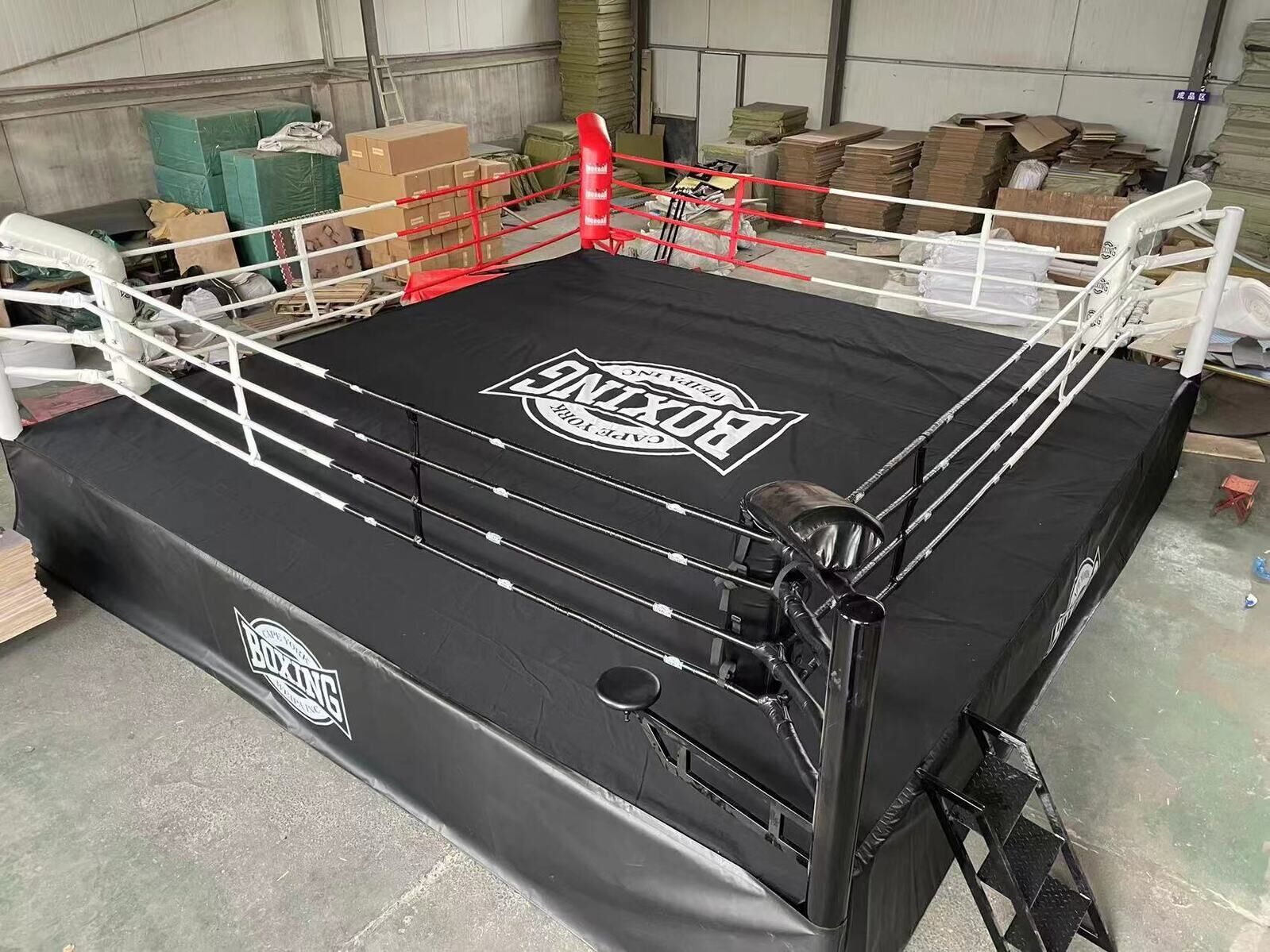 MORGAN CUSTOM RAISED BOXING RING 6 METRE | PROFESSIONAL COMMERCIAL BOXING RING SYSTEM