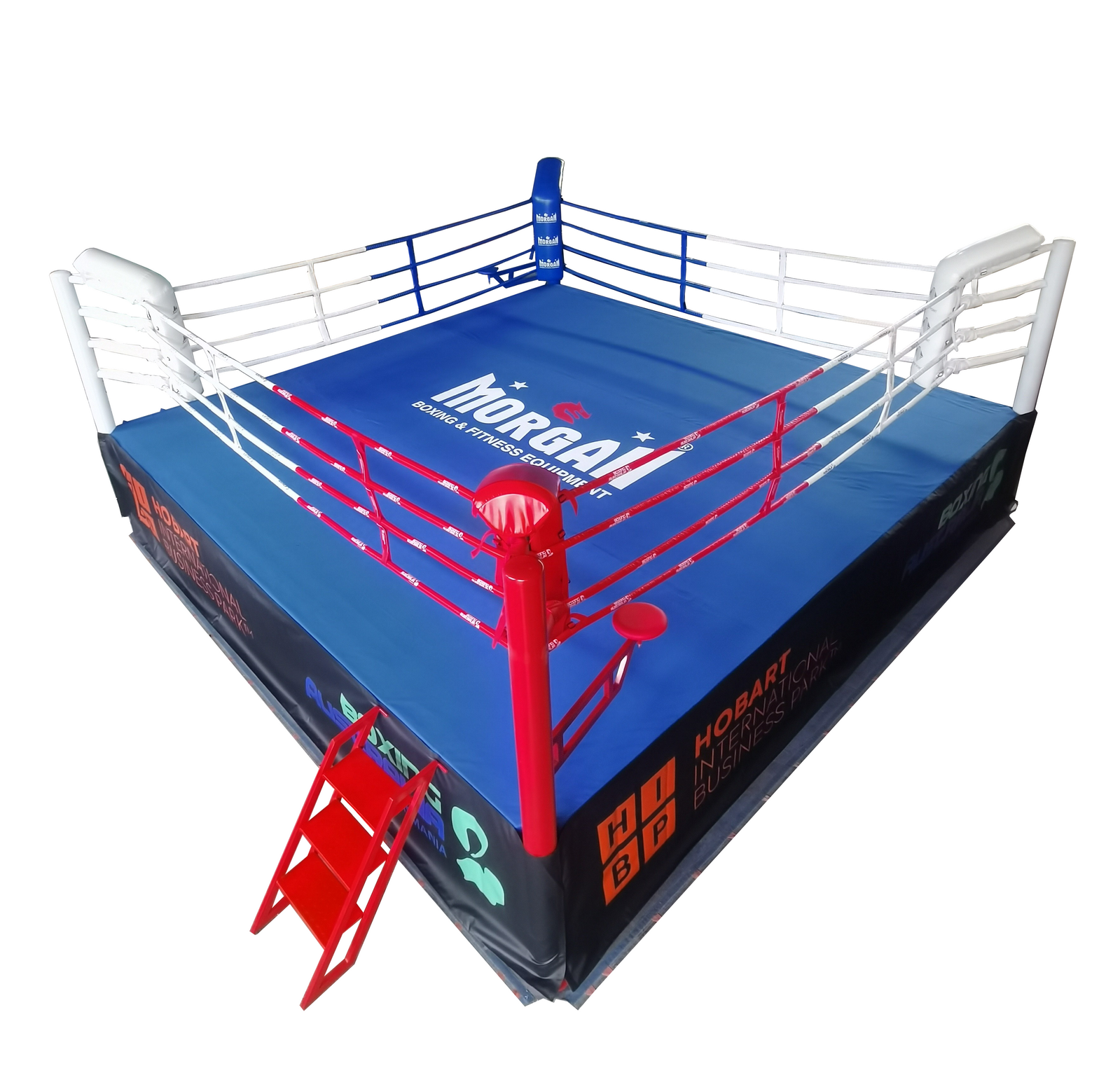 MORGAN CUSTOM RAISED BOXING RING 6 METRE | PROFESSIONAL COMMERCIAL BOXING RING SYSTEM