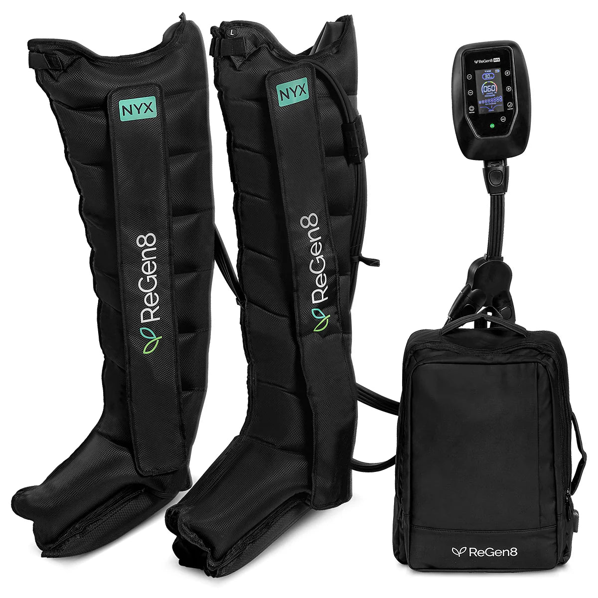 REGEN8 NYX COMPRESSION RECOVERY BOOTS | 8-CHAMBER LEG RECOVERY SYSTEM