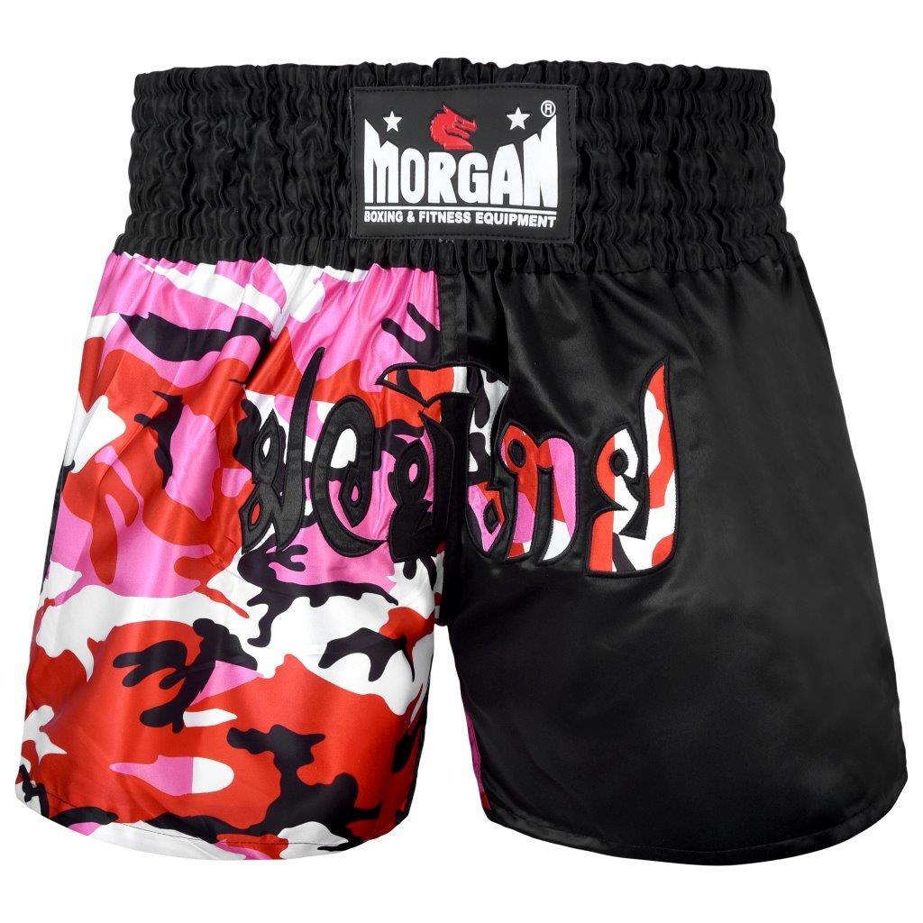 Morgan 50/50 Diabla Muay Thai Shorts Pink | Women’s Satin Fight Shorts