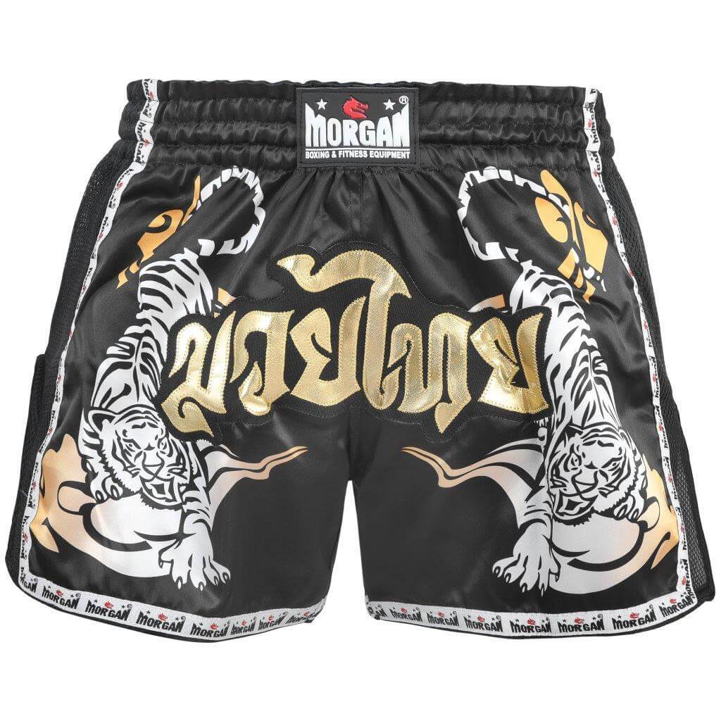 Morgan V2 Bengal Tiger Muay Thai Shorts | Retro Thai Cut Fight Shorts