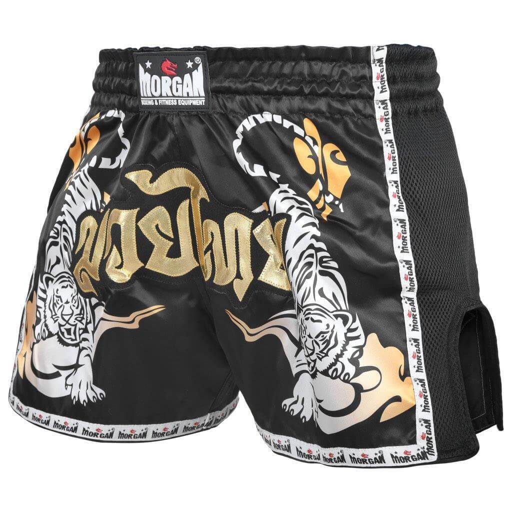 Morgan V2 Bengal Tiger Muay Thai Shorts | Retro Thai Cut Fight Shorts