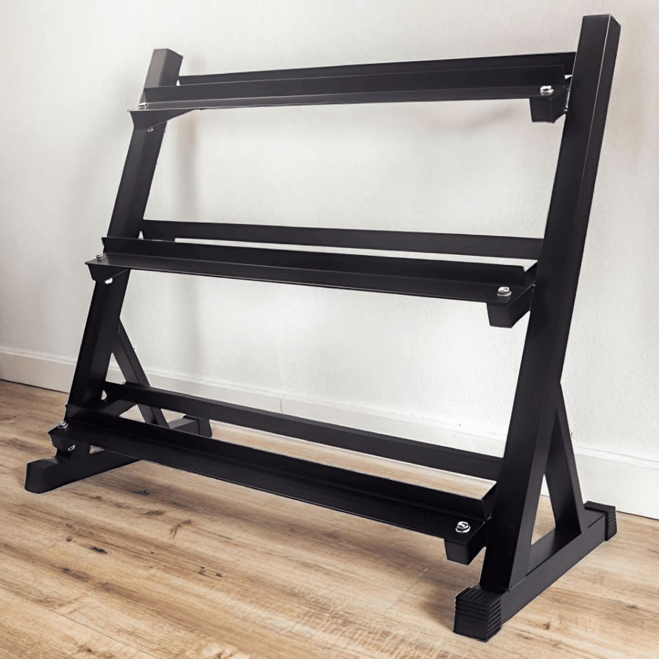 3 Tier Dumbbell Rack | Heavy Duty Gym Storage Stand