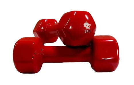 Clearance Morgan Vinyl Dumbbells (Pair) | Non-Slip Hex Dumbbells for Home & Studio Training