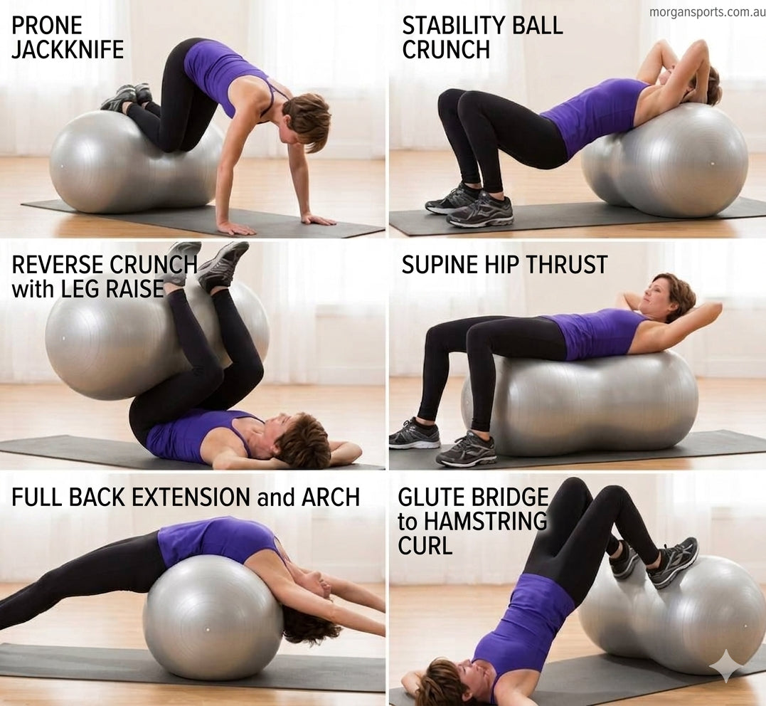 Morgan 90cm x 45cm Peanut Pilates & Yoga Ball