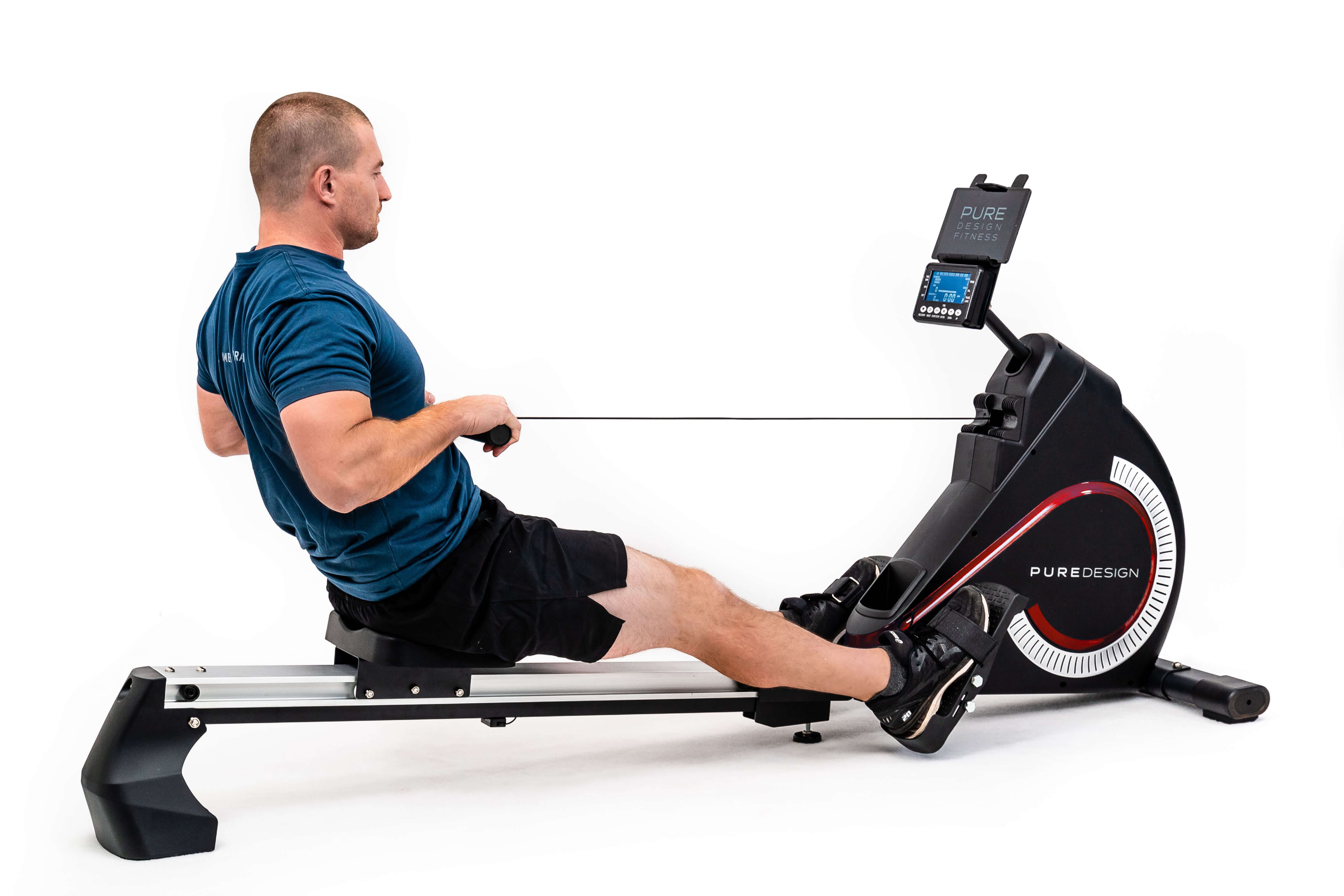 Pure Design PR4S Magnetic Rowing Machine (Red) | Magnetic Rower
