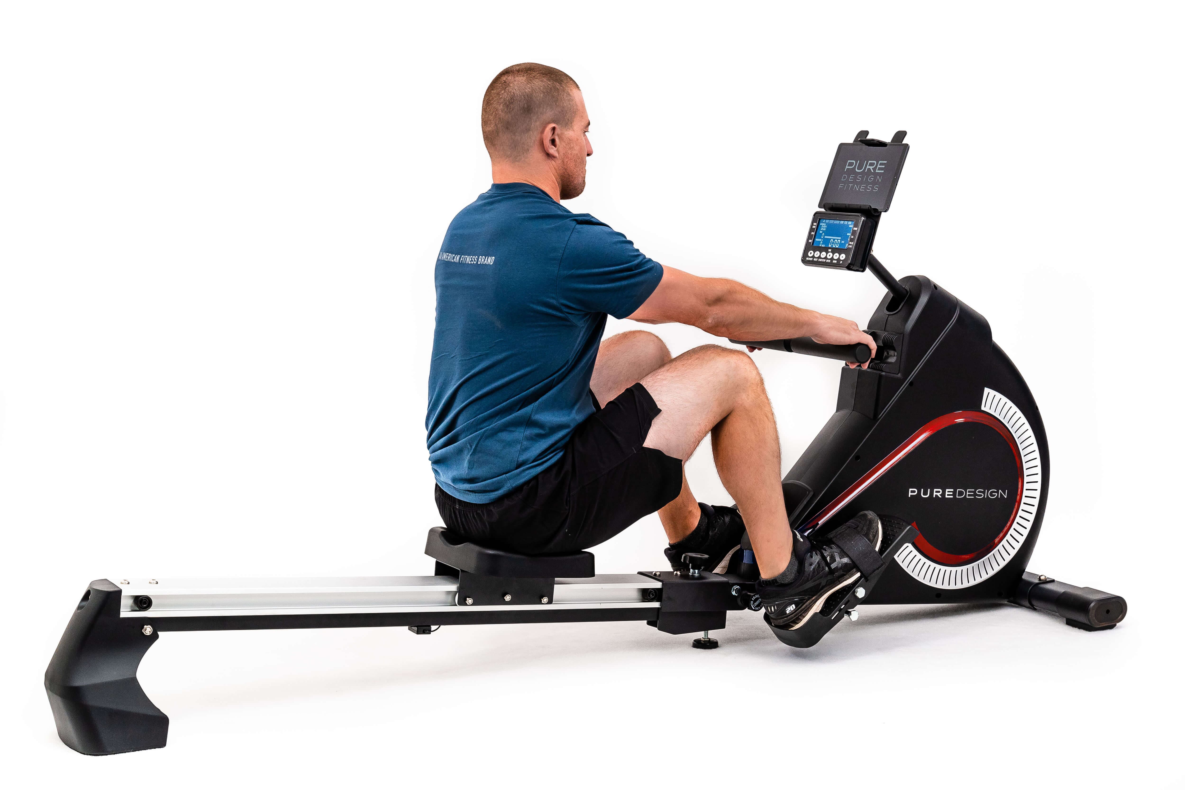 Pure Design PR4S Magnetic Rowing Machine (Red) | Magnetic Rower