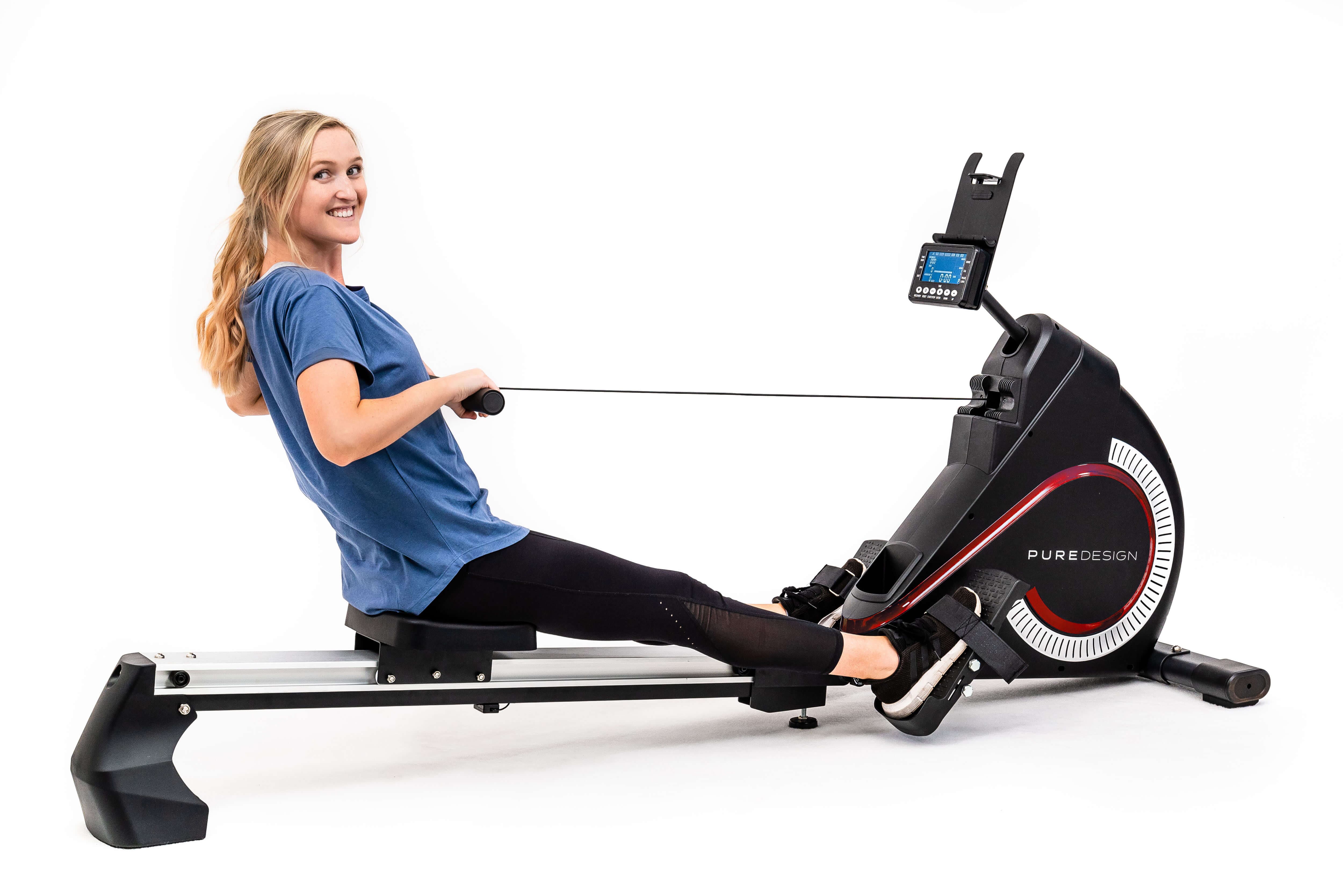 Pure Design PR4S Magnetic Rowing Machine (Red) | Magnetic Rower